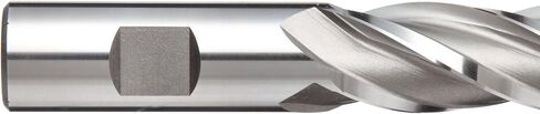 YG-1 E2021 Cobalt Steel Ball Nose End Mill, Long Reach, Weldon Shank, Uncoated (Bright) Finish, 30 Deg Helix, 4 Flutes, 4" Overall Length, 0.5" Cutting Diameter, 0.5" Shank Diameter in Saudi Arabia