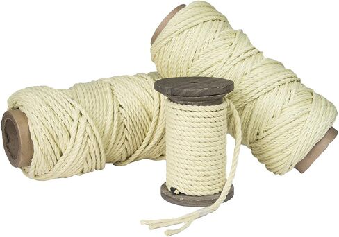 Fms Ravenox Twisted Kevlar Rope | Braided Kevlar Cord | (Braided)(1/8-in x 100 FT) Kite String, Winch Lines, Spear and Fishing Line, Bug Out Bags, Utility Rope | Braided or Twisted | Made in The USA in Saudi Arabia