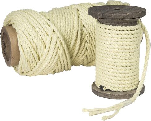 Fms Ravenox Twisted Kevlar Rope | Braided Kevlar Cord | (Braided)(1/8-in x 100 FT) Kite String, Winch Lines, Spear and Fishing Line, Bug Out Bags, Utility Rope | Braided or Twisted | Made in The USA in Saudi Arabia