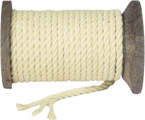 Fms Ravenox Twisted Kevlar Rope | Braided Kevlar Cord | (Braided)(1/8-in x 100 FT) Kite String, Winch Lines, Spear and Fishing Line, Bug Out Bags, Utility Rope | Braided or Twisted | Made in The USA in Saudi Arabia