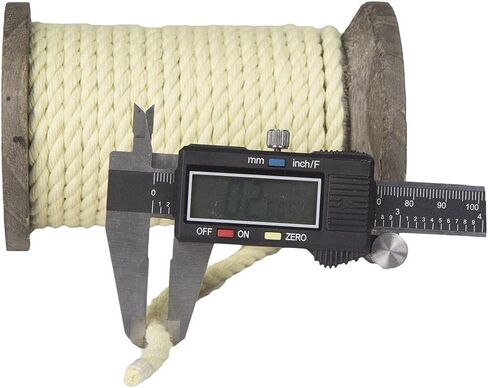 حبل كيفلر الملتوي من إف إم إس رافينوكس | حبل كيفلر مضفر | (مضفر) (1/8 بوصة × 100 قدم) سلسلة طائرة ورقية، خطوط ونش، رمح وخط صيد، أكياس الحشرات، حبل المرافق | مضفر أو ملتوي | صنع في الولايات المتحدة الأمريكية in Kuwait