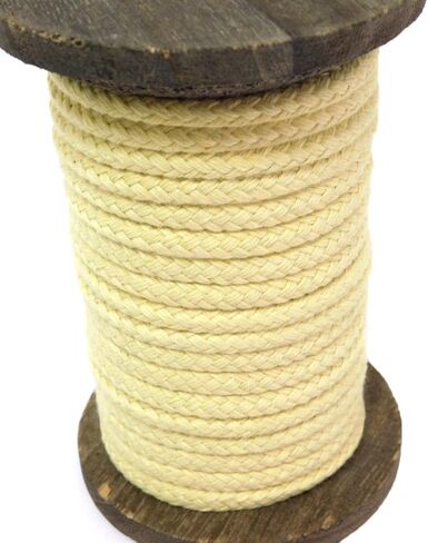 حبل كيفلر الملتوي من إف إم إس رافينوكس | حبل كيفلر مضفر | (مضفر) (1/8 بوصة × 100 قدم) سلسلة طائرة ورقية، خطوط ونش، رمح وخط صيد، أكياس الحشرات، حبل المرافق | مضفر أو ملتوي | صنع في الولايات المتحدة الأمريكية in Kuwait