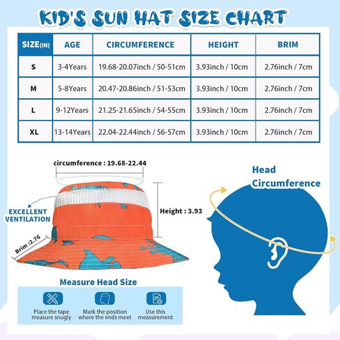 شورت سباحة للأولاد مع قبعة الشمس وبطانة ضاغطة شورت سباحة سريع الجفاف للشاطئ قصير قابل للتنفس طقم قبعة دلو لمدة 3-14 سنة in Kuwait