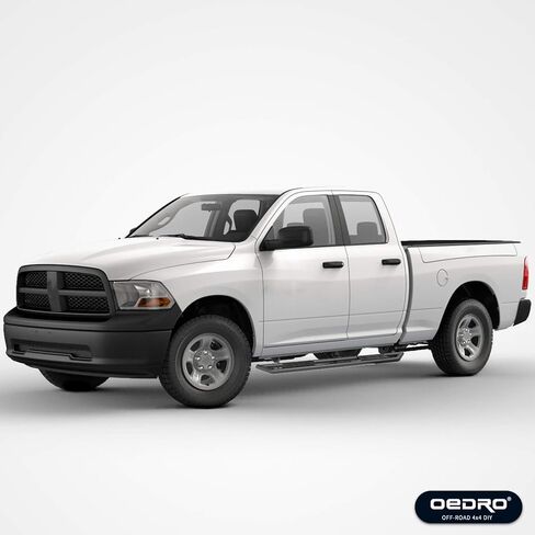 لوحات تشغيل OEDRO مقاس 6 بوصات متوافقة مع 2019-2024 Dodge Ram 1500 New Body Quad Cab، وخطوات جانبية للشاحنة، وألواح قابلة للطلاء، وشريط Nerf محكم in Saudi Arabia