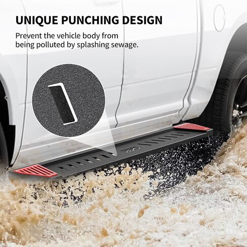 OEDRO 6 inch Running Boards Compatible with 2019-2024 Dodge Ram 1500 New Body Quad Cab, Truck Side Steps Paintable Plates, Textured Nerf Bar in Saudi Arabia