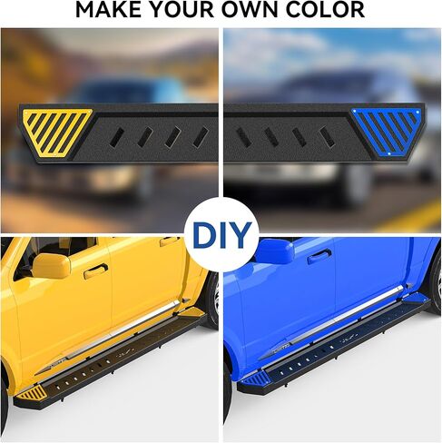 OEDRO 6 inch Running Boards Compatible with 2019-2024 Dodge Ram 1500 New Body Quad Cab, Truck Side Steps Paintable Plates, Textured Nerf Bar in Saudi Arabia