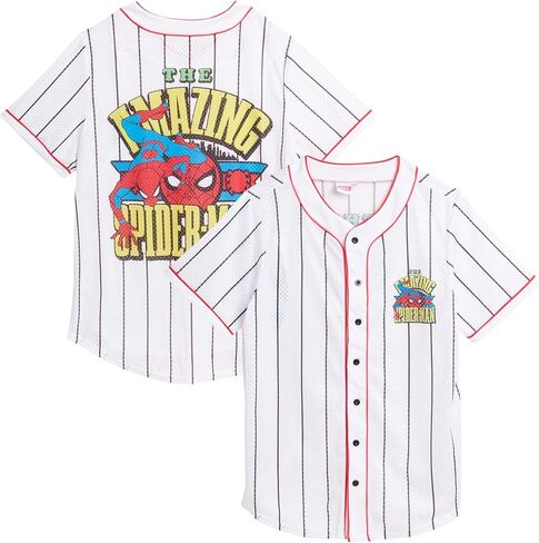 Marvel Unisex Avengers Baseball Jersey - Novelty Fashion Spider-Man Vintage Shirt - Jersey Top for Men and Women (S-4XL) in Saudi Arabia