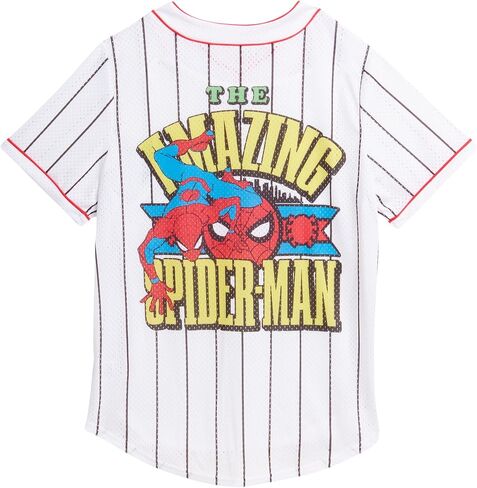 Marvel Unisex Avengers Baseball Jersey - Novelty Fashion Spider-Man Vintage Shirt - Jersey Top for Men and Women (S-4XL) in Saudi Arabia