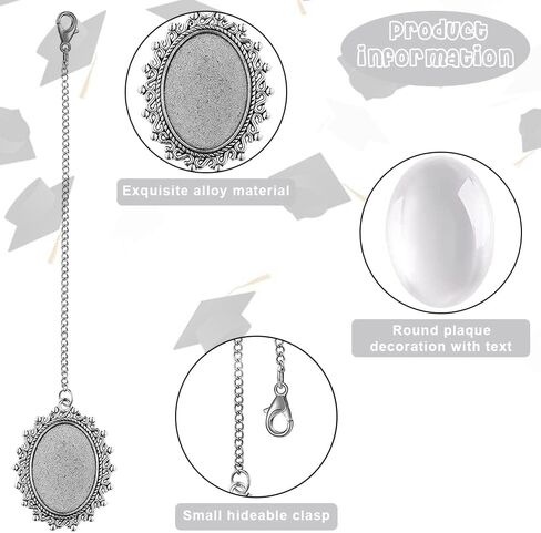 Graduation Cap Photo Charm, 4Pcs Class of 2024 College Gifts in Saudi Arabia