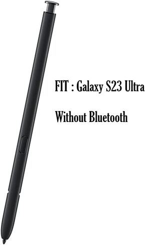 قلم S23 Ultra S بديل لجهاز Samsung Galaxy S23 Ultra 5G قلم لمس مع 5 أطراف/أطراف، بدون بلوتوث - أسود in Kuwait