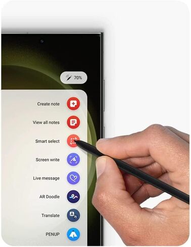 قلم S23 Ultra S بديل لجهاز Samsung Galaxy S23 Ultra 5G قلم لمس مع 5 أطراف/أطراف، بدون بلوتوث - أسود in Kuwait