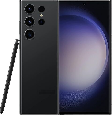 قلم S23 Ultra S بديل لجهاز Samsung Galaxy S23 Ultra 5G قلم لمس مع 5 أطراف/أطراف، بدون بلوتوث - أسود in Kuwait