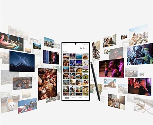قلم S23 Ultra S بديل لجهاز Samsung Galaxy S23 Ultra 5G قلم لمس مع 5 أطراف/أطراف، بدون بلوتوث - أسود in Kuwait