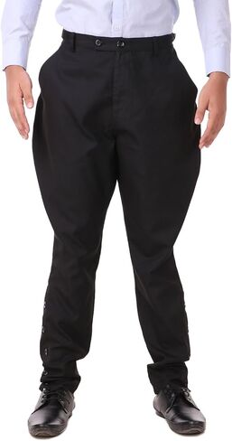 ThePirateDressing Steampunk Victorian Cosplay Costume Mens Archibald Jodhpur Pants Trousers C1326 in Saudi Arabia