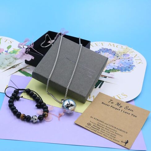 2pcs Football Jewelry Kit, Adjustable Football Bracelet and Football Pendant Necklace, Quality Fitness Jewelry, Fine Jewelry Gift Box, Football Jewelry Kit Gifts for Boys Player Son Grandson in Saudi Arabia