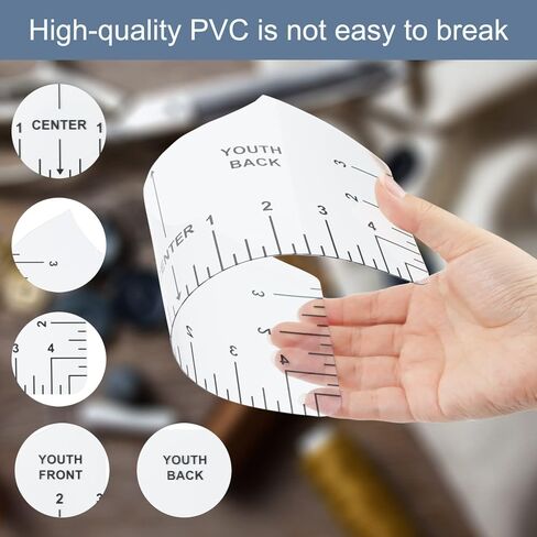 18Pcs Sublimation Accessories, Tshirt Ruler Guide Vinyl Alignment Tool, Heat Press Accessories, Teflon Sheet Non Stick 16x20", Heat Resistant Tape 0.4"x108ft, PVC T Shirt Rulers to Center Designs in Saudi Arabia
