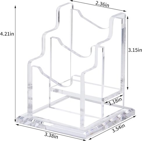 حامل كتيب أكريليك، حامل أدب لبطاقة العمل، حامل عرض كتيب مجلة، حامل كتيب، حامل ثلاثي الطي، منظم كونترتوب لمعرض متجر المدرسة والمكتب (1 طبقة 1 فتحة) in Kuwait