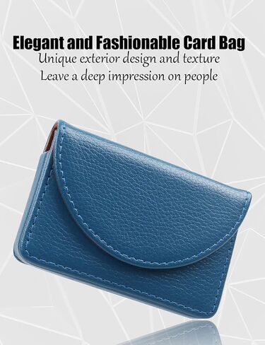 Business Card Holder, Minimalist Business Card Case, PU Leather Business Card Holder Case for Women/Men, Slim Business Card Holders With Magnetic Shut, Quick Access Cards（Multi Color Optional） in Saudi Arabia