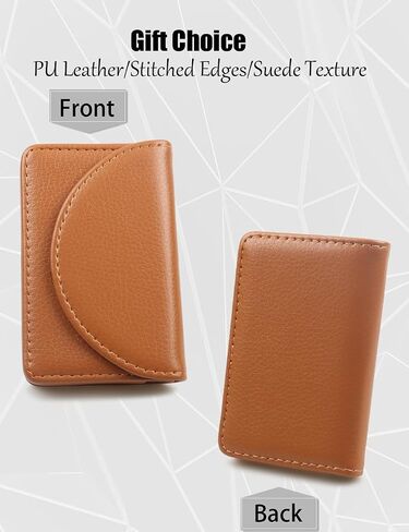 Business Card Holder, Minimalist Business Card Case, PU Leather Business Card Holder Case for Women/Men, Slim Business Card Holders With Magnetic Shut, Quick Access Cards（Multi Color Optional） in Saudi Arabia