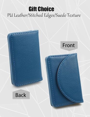 Business Card Holder, Minimalist Business Card Case, PU Leather Business Card Holder Case for Women/Men, Slim Business Card Holders With Magnetic Shut, Quick Access Cards（Multi Color Optional） in Saudi Arabia