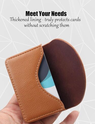Business Card Holder, Minimalist Business Card Case, PU Leather Business Card Holder Case for Women/Men, Slim Business Card Holders With Magnetic Shut, Quick Access Cards（Multi Color Optional） in Saudi Arabia