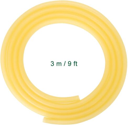Rubber Tubing, Amber Latex Rubber Tube Natural Tube Rubber Hose 7/16 inch O.D. 5/16 inch I.D., Super Elastic and Durable (3 Feet) in Saudi Arabia