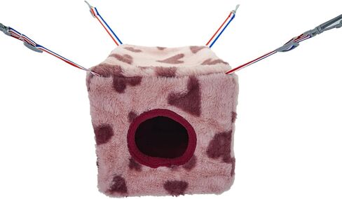 Ferret Cube Hammock Hanging Bed for Ferrets Rats Chinchilla Sugar Gliders or Other Small Animals Three-Door Hammock(Grey) in Kuwait
