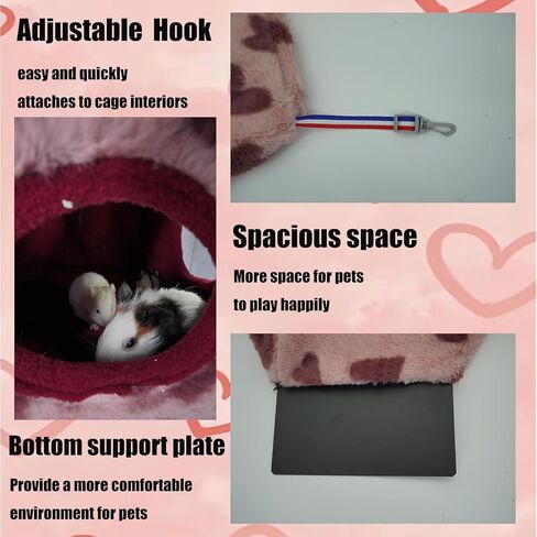 Ferret Cube Hammock Hanging Bed for Ferrets Rats Chinchilla Sugar Gliders or Other Small Animals Three-Door Hammock(Grey) in Kuwait