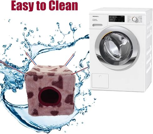 Ferret Cube Hammock Hanging Bed for Ferrets Rats Chinchilla Sugar Gliders or Other Small Animals Three-Door Hammock(Grey) in Kuwait