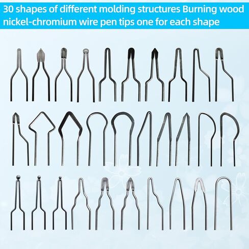 100pcs Wood Burning Kit,Wood Burning Tips Wood Burner tip,Burning Tool Wood Burning High impedance Nickel-Chromium Wire Pen tip Wood Burning Tool Pen tip can Replace Accessories (Pen tips-1-100 p) in Saudi Arabia