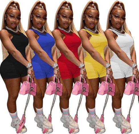 TOPSRANI ملابس نسائية مكونة من قطعتين بدلة رياضية ضيقة بدلة ركض وسائقي الدراجات النارية وتمارين الصالة بيجامات وسراويل قصيرة أطقم بناطيل in Kuwait