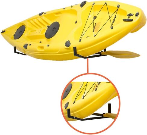 Wallmaster Kayak Storage Hooks Hangers, Adjustable Kayak Garage Storage Rack Wall Mount Heavy Duty Hooks for Canoe, Kayak, Paddle Board, Surfboard, Snowboard in Saudi Arabia