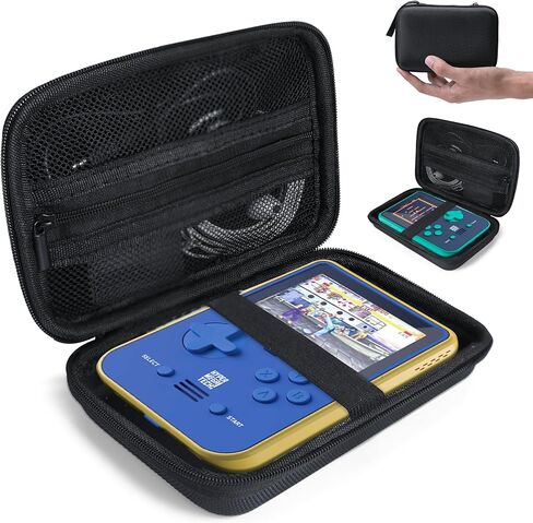 حقيبة حمل صلبة متوافقة مع Capcom Super Pocket/Taito Super Pocket Arcade Gaming Handhled، حقيبة شبكية مغلقة بالكامل بسحاب لكابل USB وخراطيش Evercade (الجراب فقط) in Kuwait