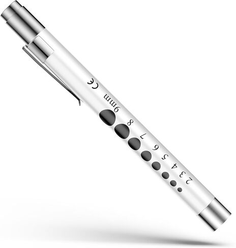 أضواء القلم CAVN للممرضات، مصابيح القلم الطبية القابلة لإعادة الاستخدام مع مقياس الحدقة لطلاب التمريض والأطباء الضوء الأبيض in Kuwait