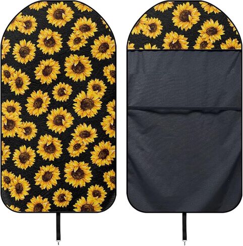 American FlagCar Front Seat Cover Towel Sweatproof Auto Bucket Seat Protector Multi-Use Car Accessories Decro Fit Yoga Running Crossfit Athletes Beach Swimming Outdoor Sports in Kuwait