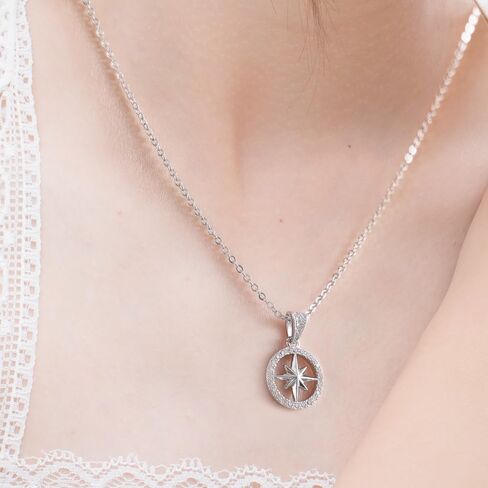 Straykids Compass Necklace SKZ Jewelry STAY Pendant KPOP Merch Cubic Zirconia 18K Gold Plated in Saudi Arabia