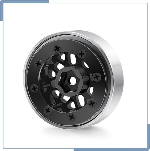 4 قطعة RC سبائك الألومنيوم 1.0 عجلات 1.0 عجلات Beadlock لعجلات TRX4M SCX24 عجلات ترقيات ، التيتانيوم in Kuwait