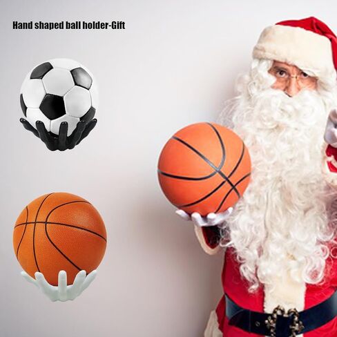 Hand Shaped Basketball Holder Wall Mount Gifts Basketball Room Decor Accessories Art Ball Decor Stand for Basketball, Football, Soccer, Volleyball in Saudi Arabia