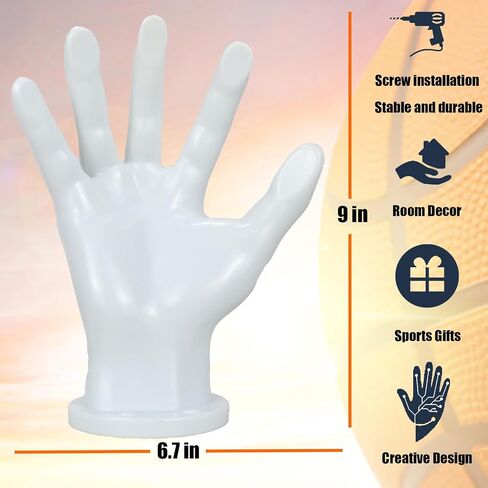 Hand Shaped Basketball Holder Wall Mount Gifts Basketball Room Decor Accessories Art Ball Decor Stand for Basketball, Football, Soccer, Volleyball in Saudi Arabia