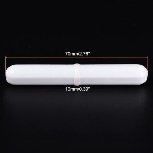 MECCANIXITY Magnetic Stirrer Mixer Stir Bar Rod 100mm(4") x10mm with Ring Shape Coating Magnet White for Laboratory in Saudi Arabia