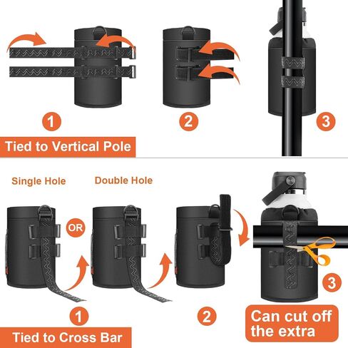 Desing Wish Mini Bike Cup Holder for 12oz Standard Cans & 16.9oz Plastic Bottles, Removable Non-Slip Straps Insulated Bike Bottle Holder for Mountain Bike, Road Bike, eBike, Scooter, Baby Stroller in Saudi Arabia