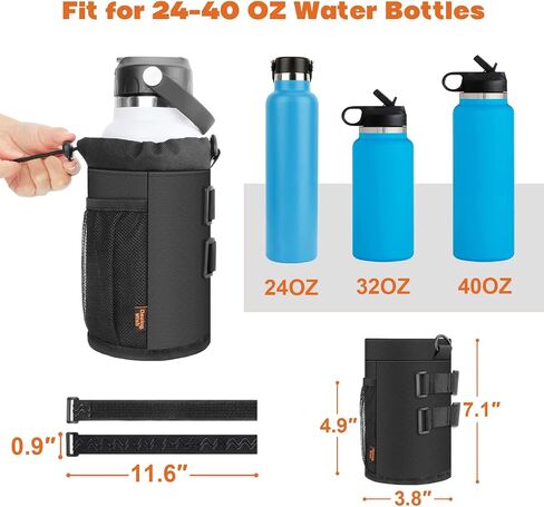 Desing Wish Mini Bike Cup Holder for 12oz Standard Cans & 16.9oz Plastic Bottles, Removable Non-Slip Straps Insulated Bike Bottle Holder for Mountain Bike, Road Bike, eBike, Scooter, Baby Stroller in Saudi Arabia