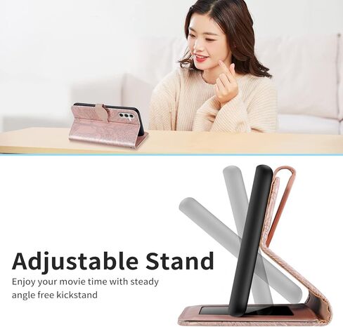 Case for Samsung Galaxy S23 FE 5G, PU Leather Flip Shell with Card Slots Magnetic Closure Strap Hand Shockproof Kickstand Case for Samsung Galaxy S23 FE 6.4 inch, Turquoise in Kuwait