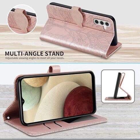 Case for Samsung Galaxy S23 FE 5G, PU Leather Flip Shell with Card Slots Magnetic Closure Strap Hand Shockproof Kickstand Case for Samsung Galaxy S23 FE 6.4 inch, Turquoise in Kuwait