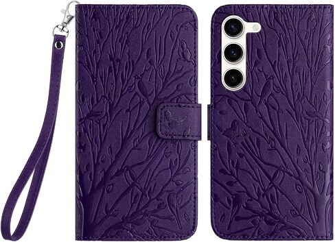 Case for Samsung Galaxy S23 FE 5G, PU Leather Folio Flip Shell with Card Slots Magnetic Clasp Strap Hand Shockproof Multi-Angle Stand Case for Samsung Galaxy S23 FE 6.4 inch, Green in Saudi Arabia