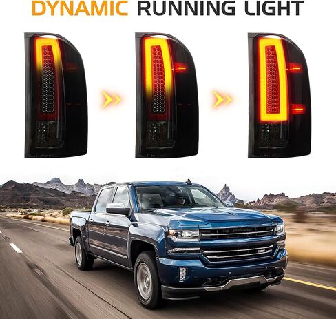 ضوء خلفي LED + طقم ضوء الفرامل الثالث مناسب لسيارة Chevy Silverado 1500 2500 HD 3500 HD 2007-2014، لسيارة GMC Sierra 3500 HD 2008-2014 مع عجلة مزدوجة فقط، 3 قطع، عدسات دخان in Kuwait