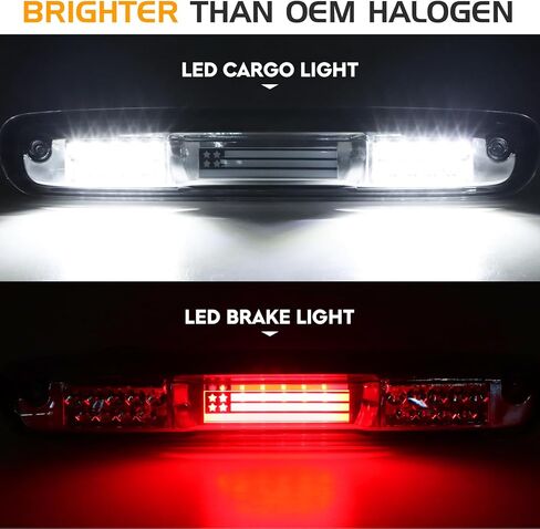 ضوء خلفي LED + طقم ضوء الفرامل الثالث مناسب لسيارة Chevy Silverado 1500 2500 HD 3500 HD 2007-2014، لسيارة GMC Sierra 3500 HD 2008-2014 مع عجلة مزدوجة فقط، 3 قطع، عدسات دخان in Kuwait