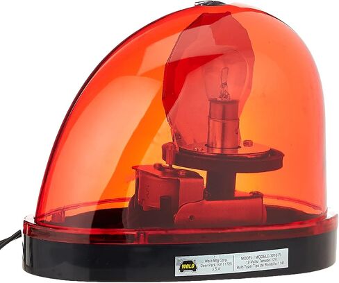 Wolo (3210-R) Emergency 1 Rotating Emergency Warning Light - Red Lens, Magnet Mount in Saudi Arabia