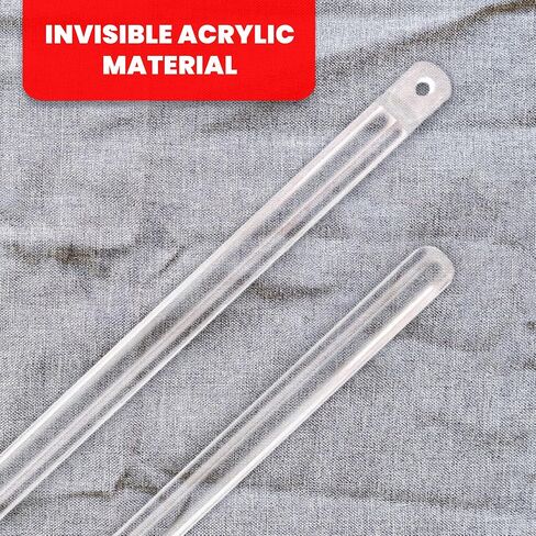 Amazing Drapery Hardware Clear Hexagon Acrylic Drapery Tilt Wand with Built-in Tip, 12-Inches, 1 Pack - Ideal for Mini Blinds and Venetian Blinds in Saudi Arabia