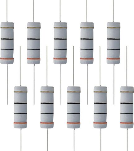 10 PCS 30 Ohm Resistor Axial Lead, 5W 5% Tolerance Metal Oxide Film Resistor, Flame Proof for DIY Electronic, Audio-Video Projects in Saudi Arabia